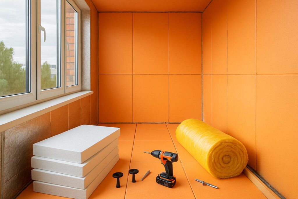 утеплении балкона